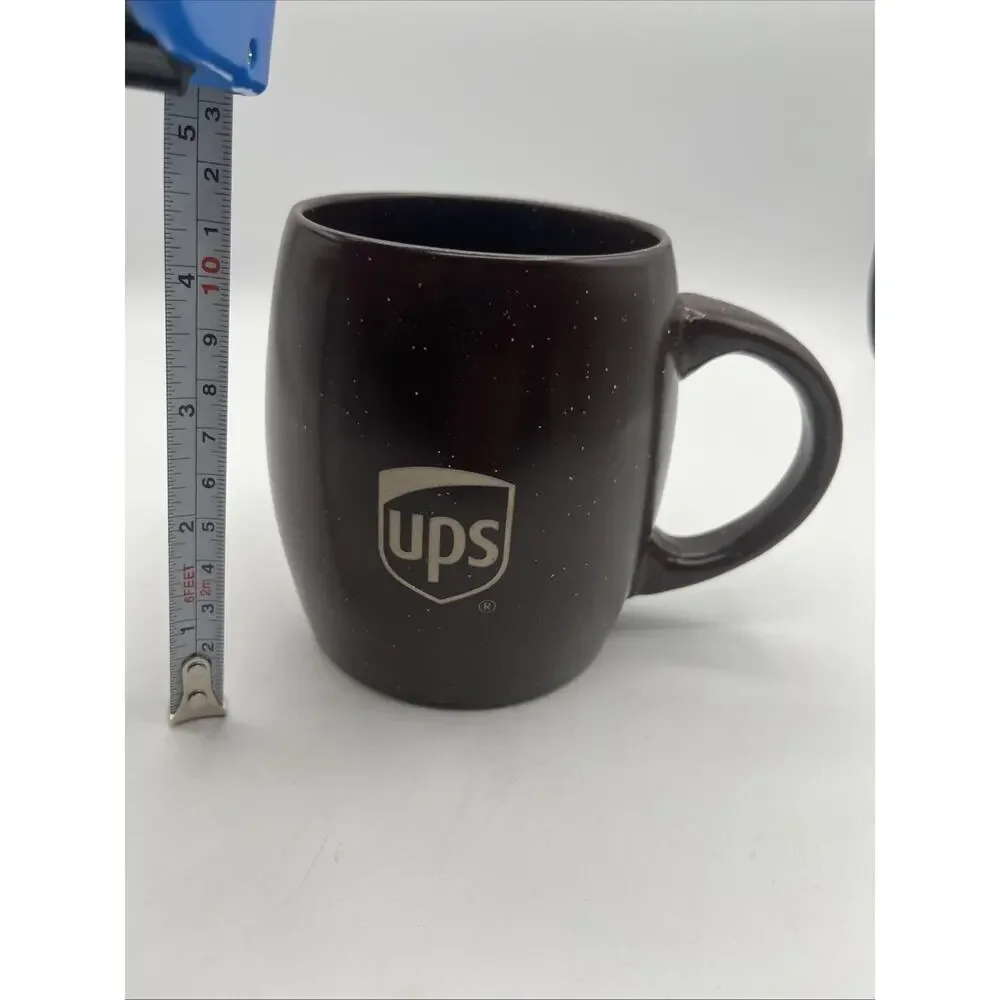 UPS UNITED PARCEL SERVICE Postal Service Logo Brown/Yellow Coffee Rare Shape